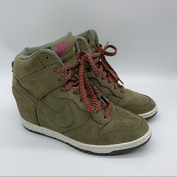 Nike Shoes - NIKE hidden wedge heel Sky High Dunk sneakers, 7.5
